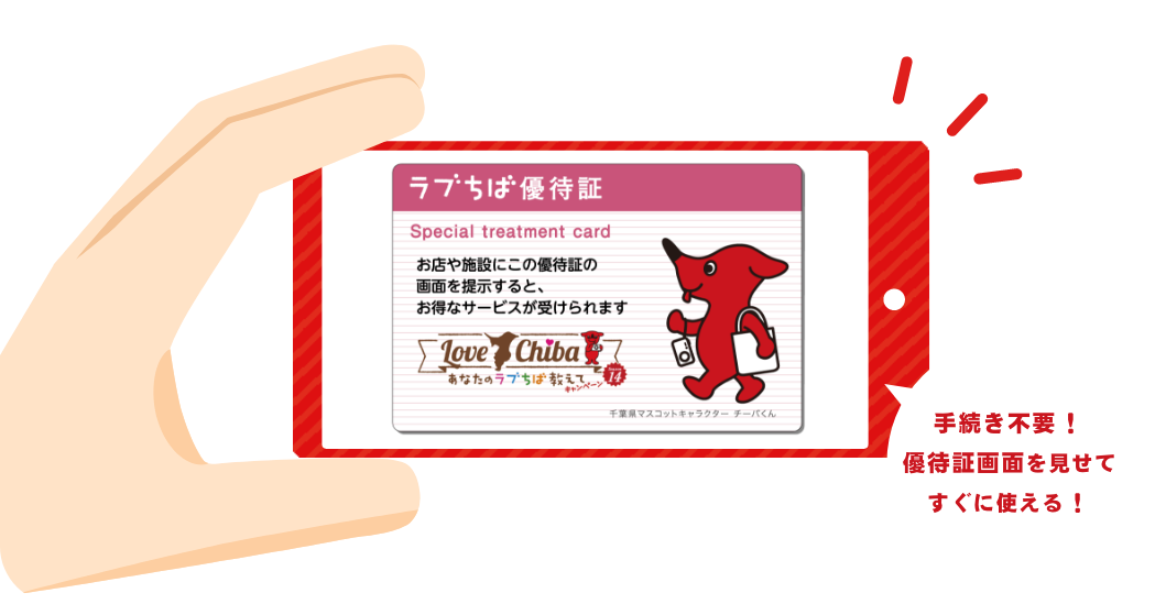 ラブちば優待証